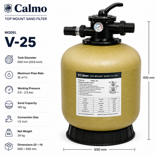 فیلتر شنی استخر کالمو مدل V-25
