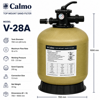 فیلتر شنی استخر کالمو مدل V-28A