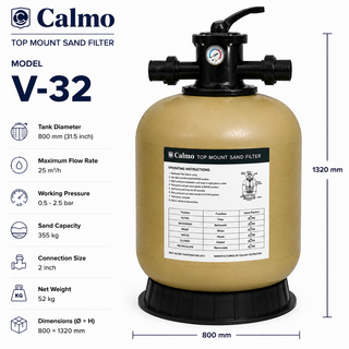 فیلتر شنی استخر کالمو مدل V-32