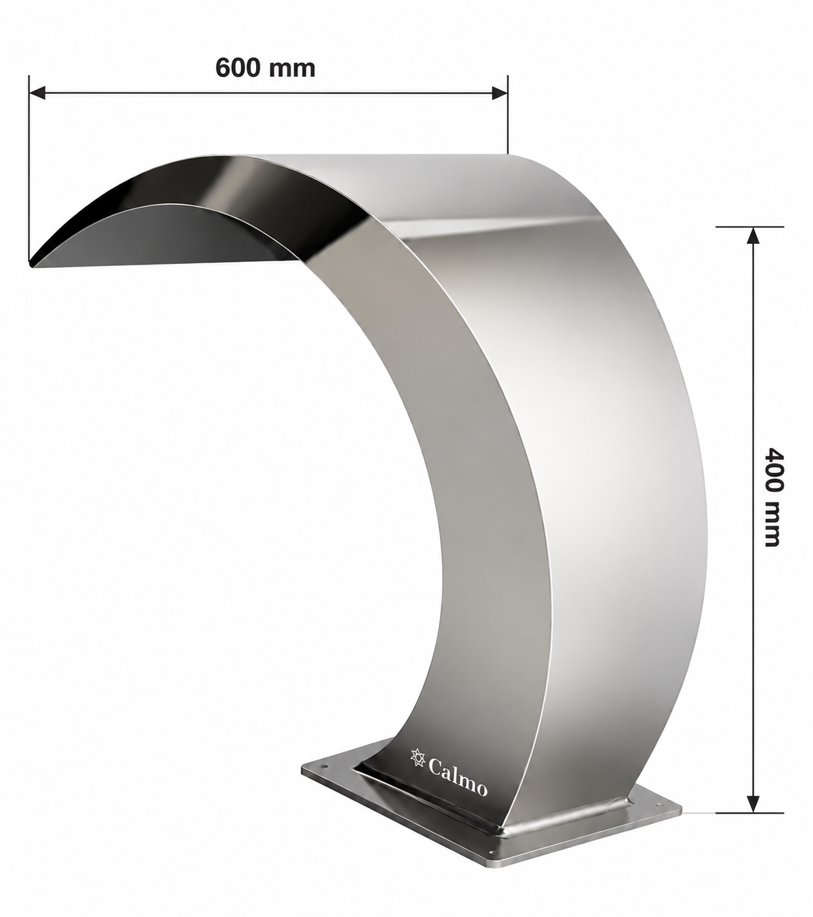 نازل آبشاری استیل کالمو مدل CFM-400-600/B با ابعاد ۶۰۰×۴۰۰ میلی‌متر