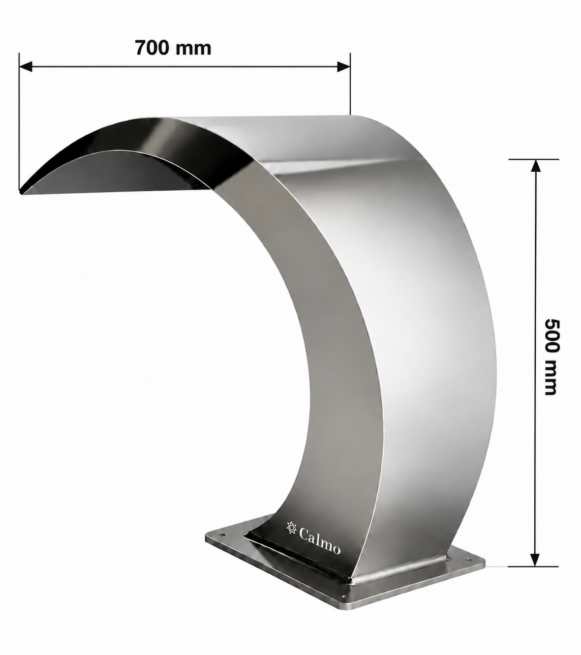 نازل آبشاری استیل کالمو مدل CFM-500-700/B با ابعاد ۷۰۰×۵۰۰ میلی‌متر