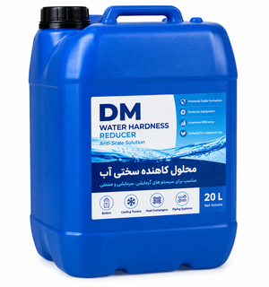 محلول کاهش سختی آب DM حجم 20 لیتری | ضد رسوب سیستمهای حرارتی