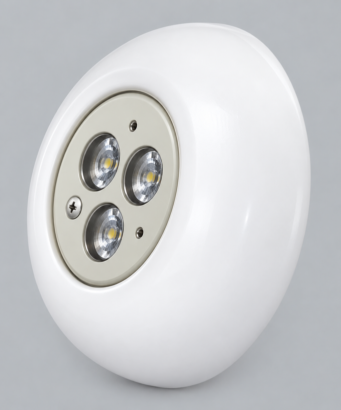 چراغ روکار استخری LED تک رنگ 3 وات