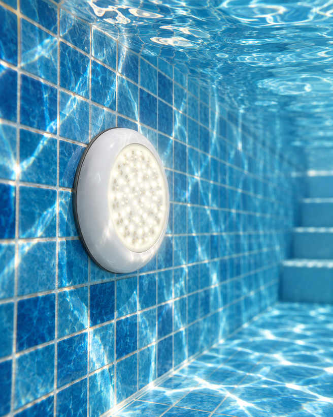 چراغ روکار استخری LED تک رنگ 6 وات
