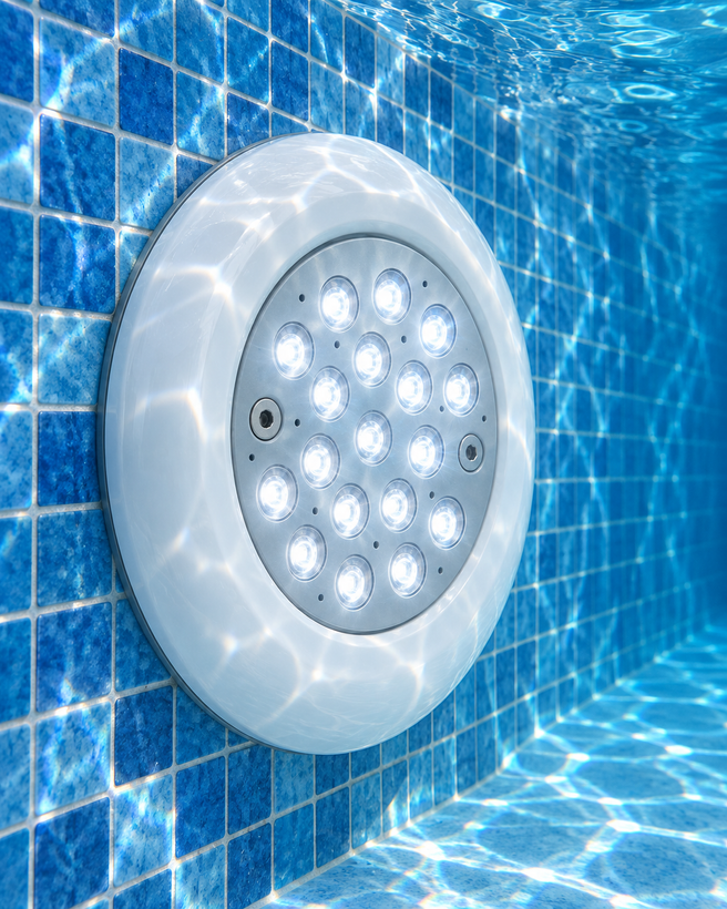 چراغ روکار استخری LED تک رنگ 18 وات