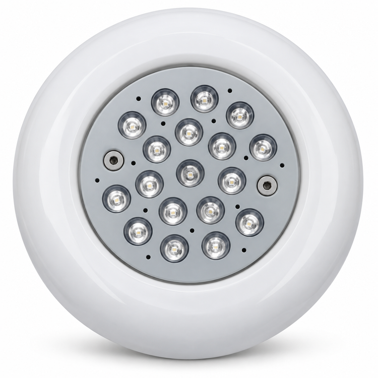 چراغ روکار استخری LED تک رنگ 18 وات